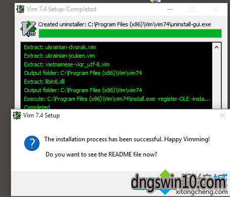 Win10好用系统下载安装gVim的步骤10