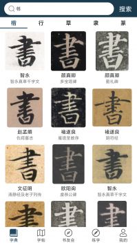 汉字书法字典最新版截图